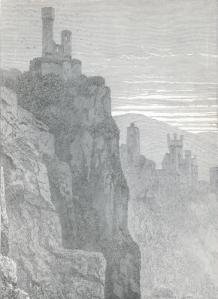 Ruins of Lorch on the Rhine in Germany