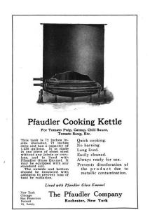 vintage ad for a canning kettling