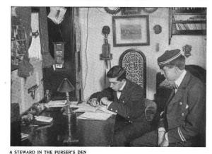 steward in the purser's den