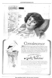 vintage ad for malt drink for convalescing patients