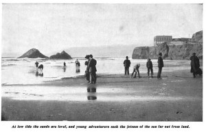 bohemians on a beach in northern california