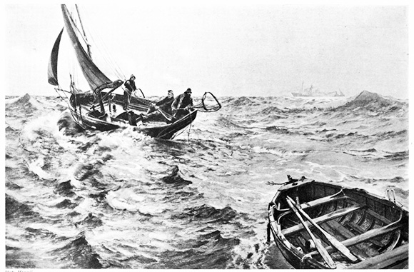 Boat Adrift by Charles Napier Hemy