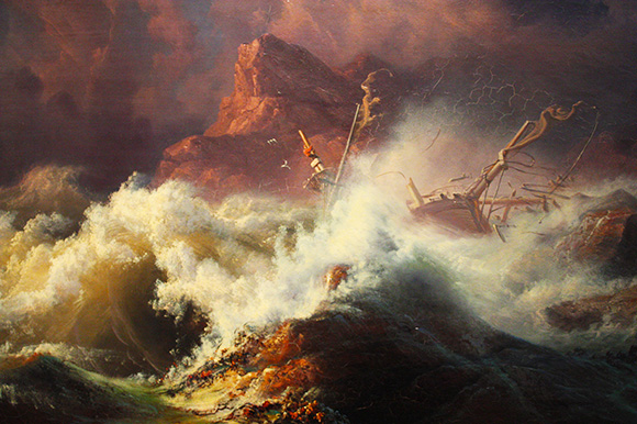 The Wreck by Knud-Andreassen Baade circa 1835