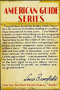 Page from the American Guide Series edited by Louis Bromfield